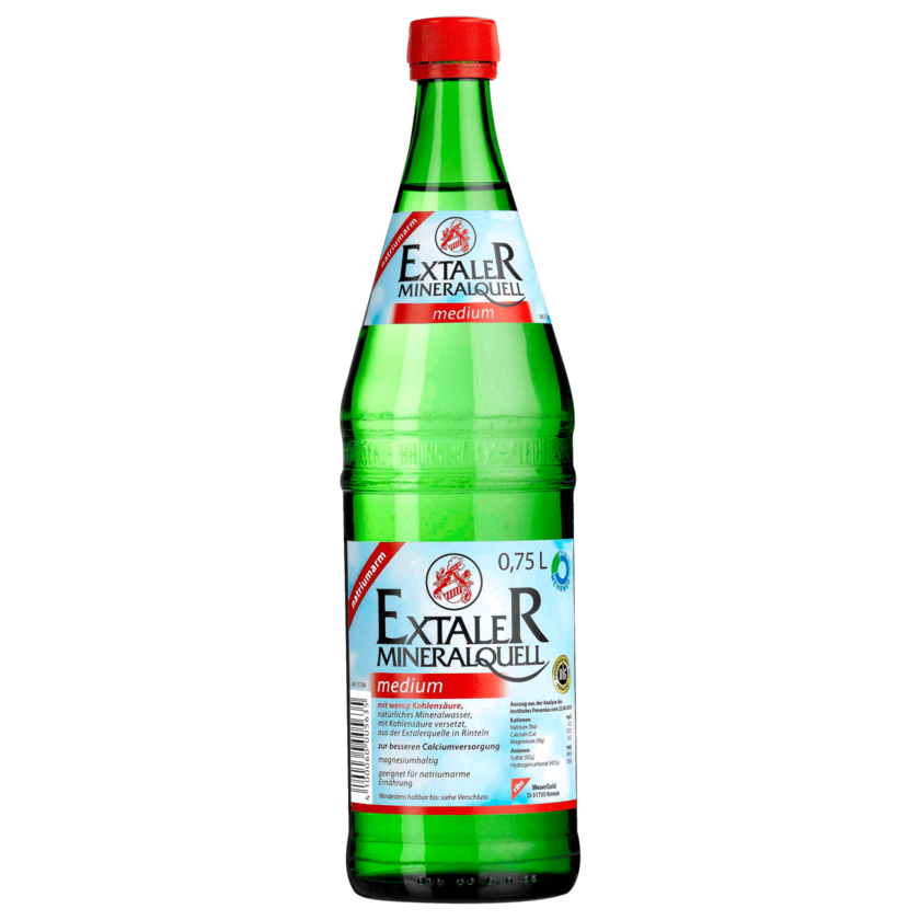 Extaler Mineralwasser Medium 0,75l